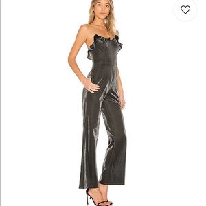 h:ours SimoneJumpsuit in Silver Metallic